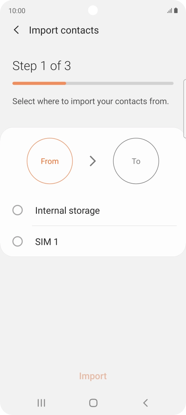 Press the name of your SIM. Press the name of your SIM.