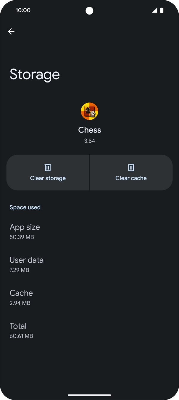 Press Clear cache.