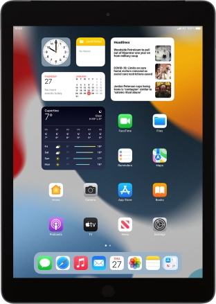 Image 1: Front view of the Apple iPad 10.2 (7th gen.)