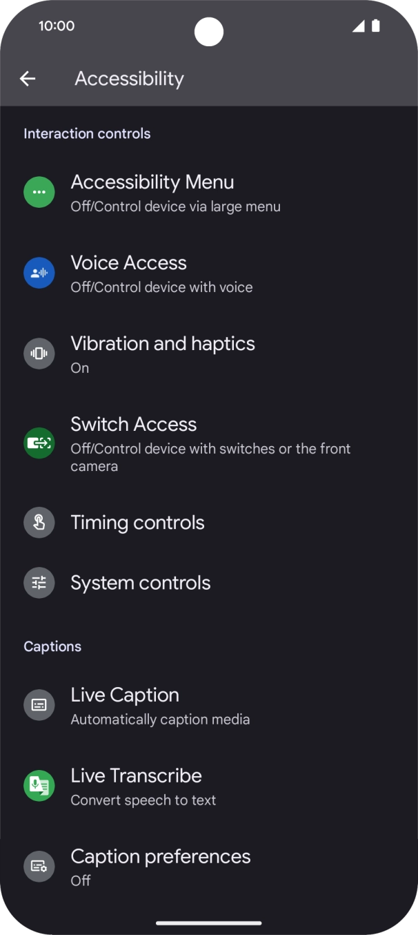 Press the required category below 