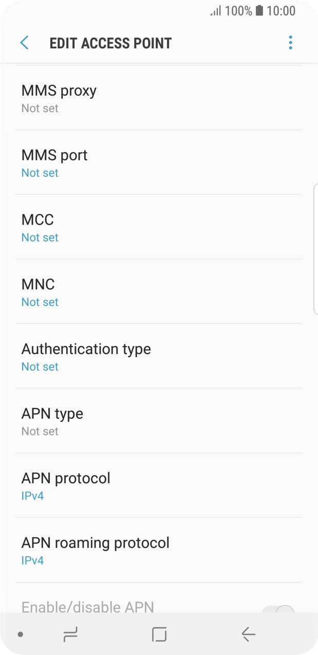 Press MMS proxy. Press MMS proxy.