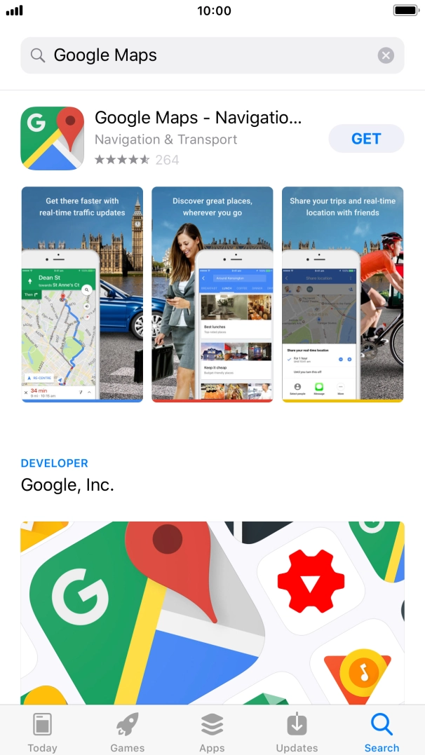 Press Google Maps. Press Google Maps.