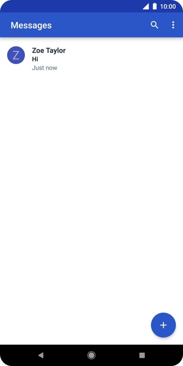 Press the new message icon. Press the new message icon.