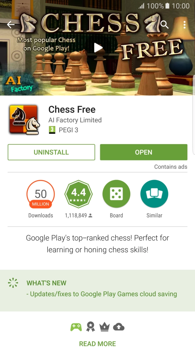Press UNINSTALL.