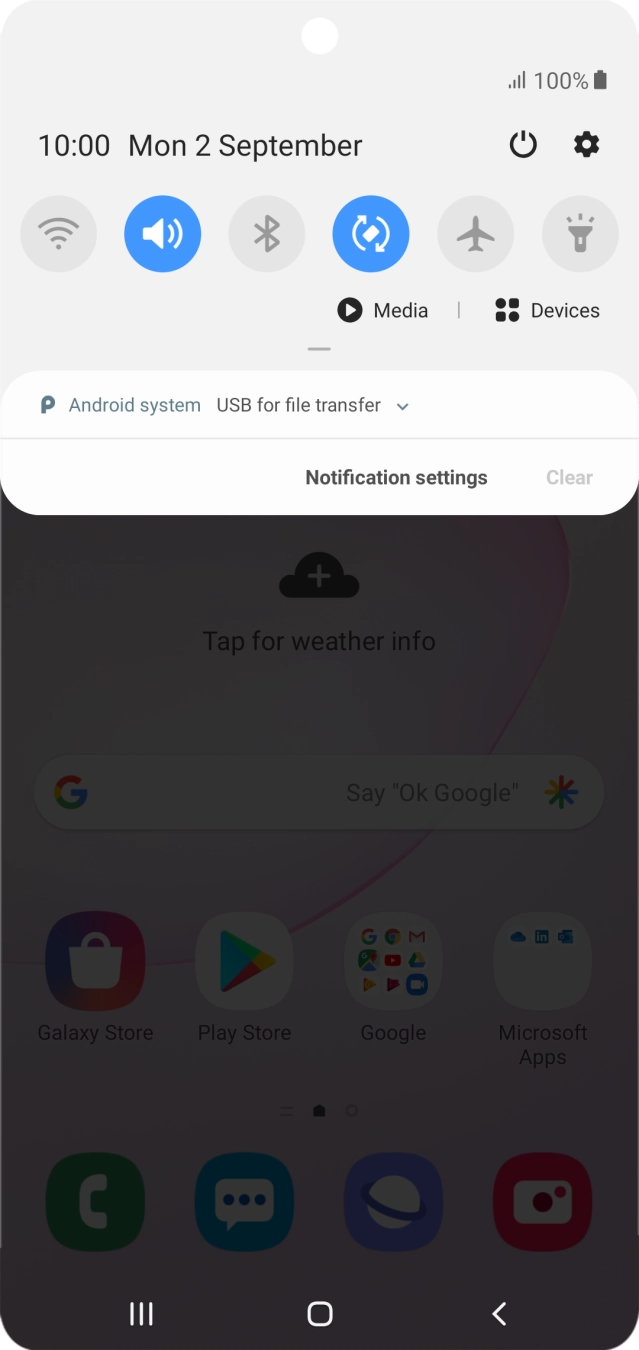 Press Android system. Press Android system.