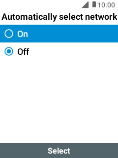 Select On to turn on the function.