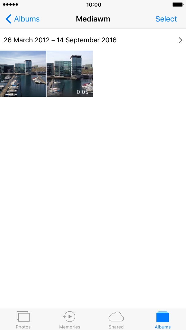 Go to the required folder and press the required picture or video clip.