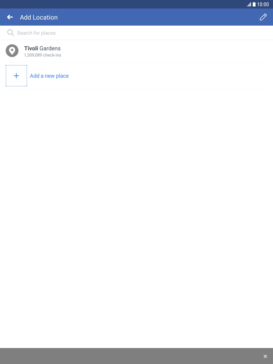 Press the search field and key in the required search word. Press the search field and key in the required search word.