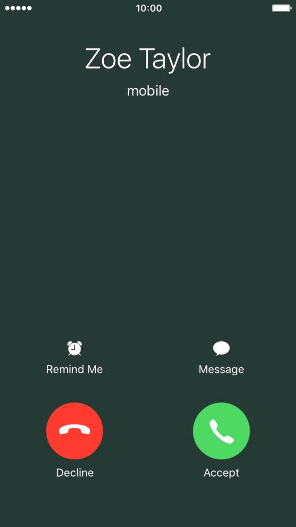 If the screen lock is turned off, press Accept.