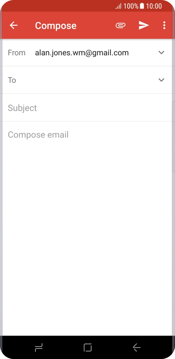 Press the search field and key in the first letters of the recipient's name.
