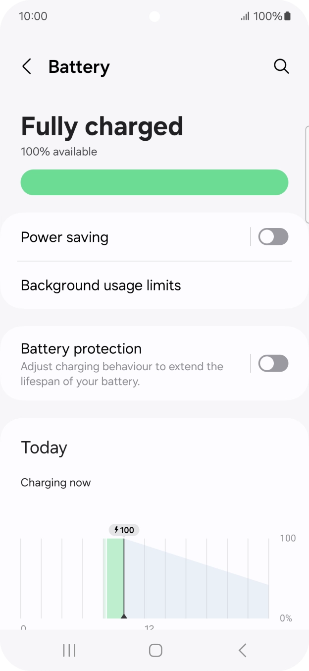 Press Power saving. Press Power saving.