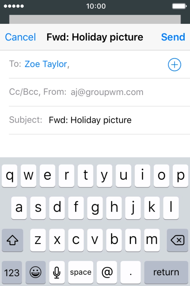 Press Send.