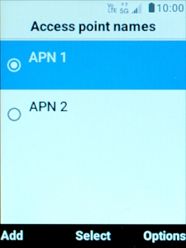 Select the data connection to activate it.