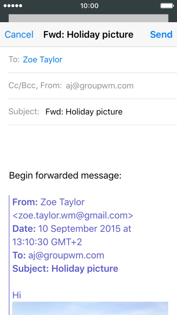 Press Send.