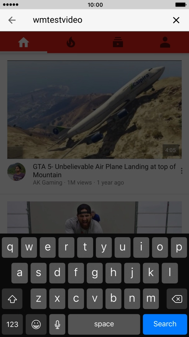 Key in the required search word and press Search.