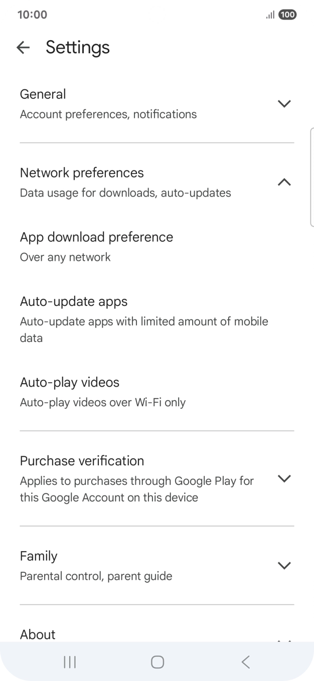 Press Auto-update apps. Press Auto-update apps.