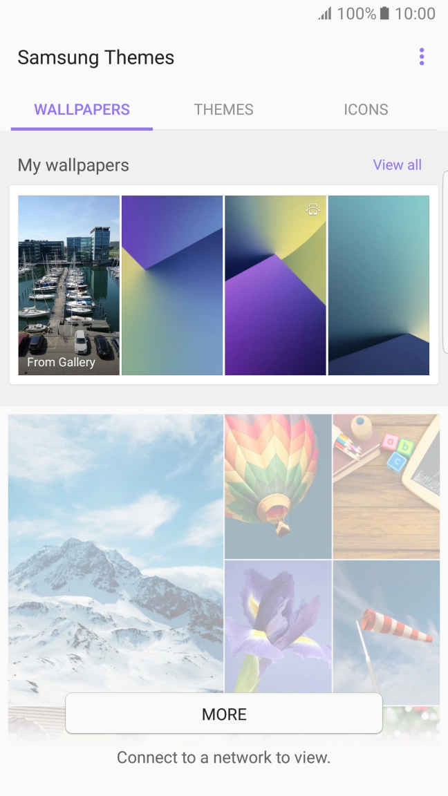 Press WALLPAPERS.