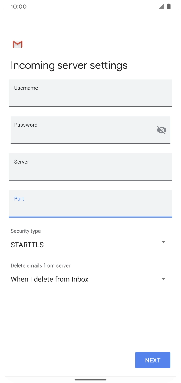 Press the drop down list below 