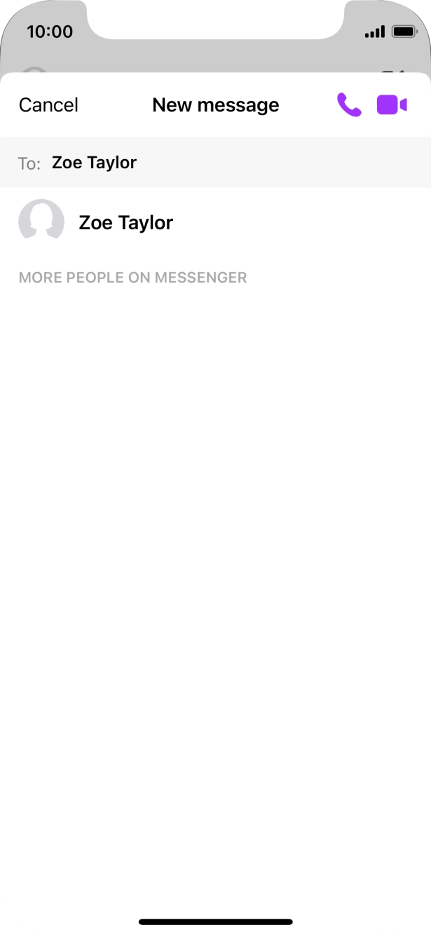 Press the required contact. Press the required contact.
