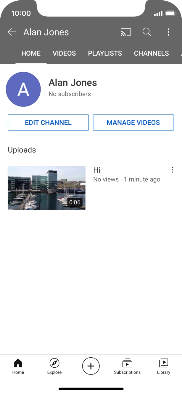 Press the search icon. Press the search icon.