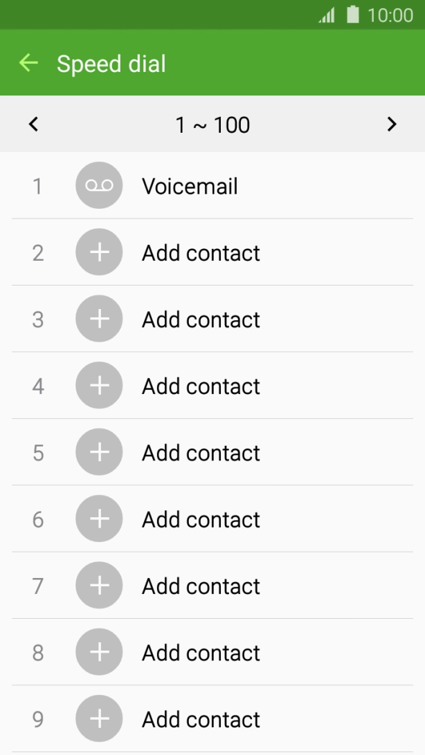 Press the required number key. Press the required number key.