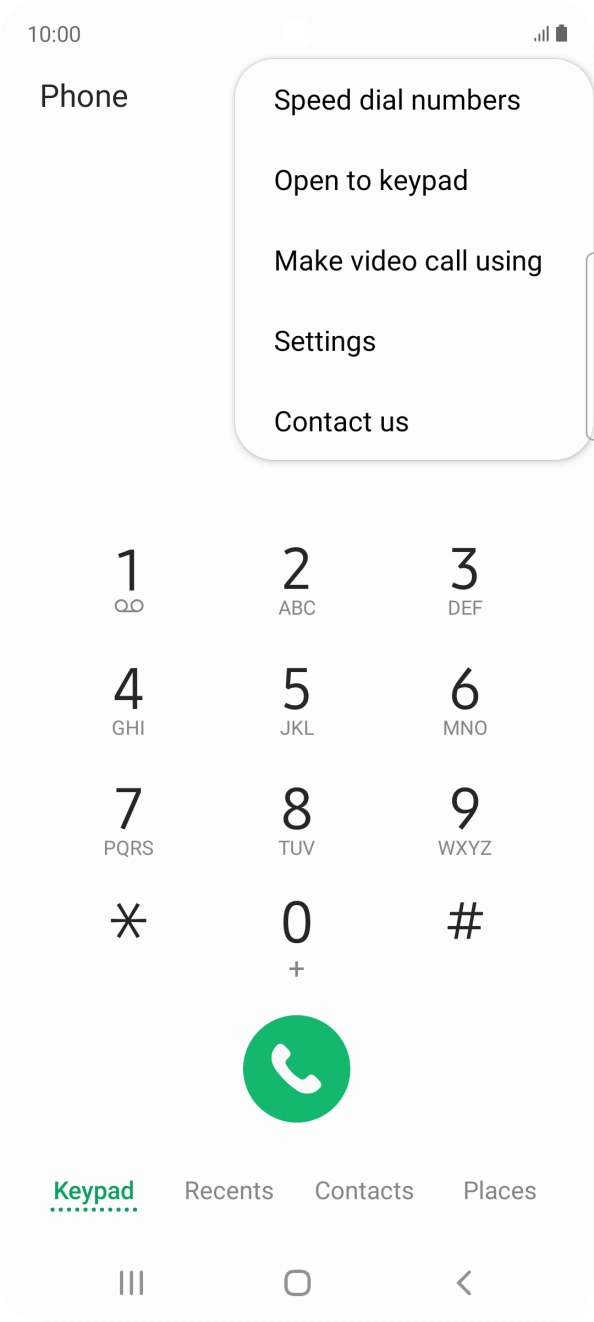 Press Settings.