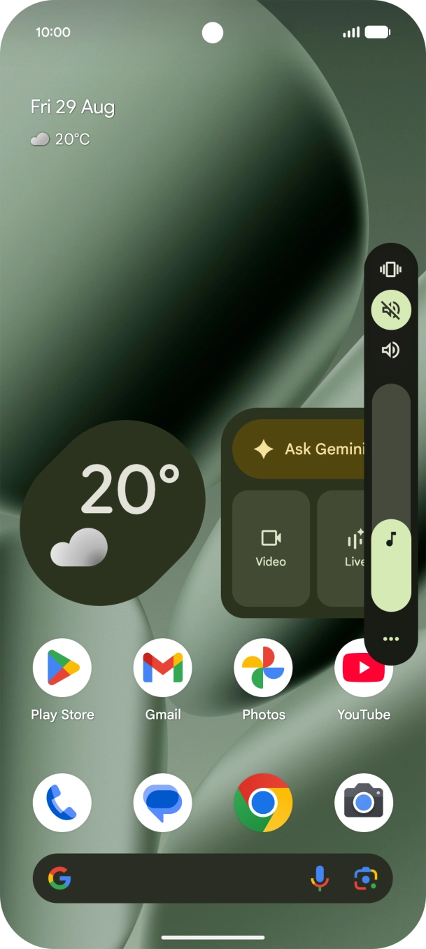 Press the sound icon to turn off the function.