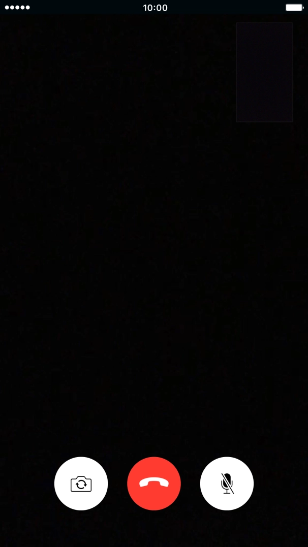 Press the camera icon to switch between the front and the back camera. Press the camera icon to switch between the front and the back camera.