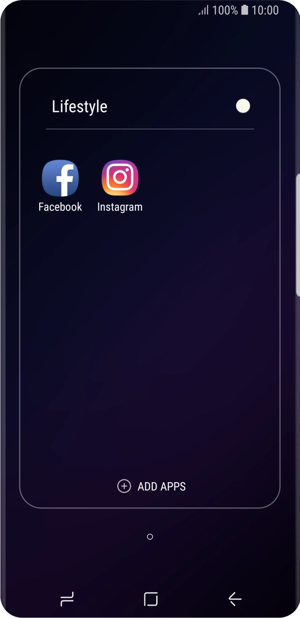Press Facebook.