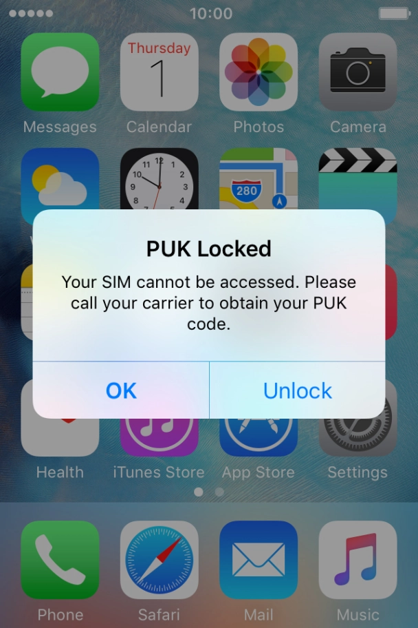 Press Unlock. Press Unlock.