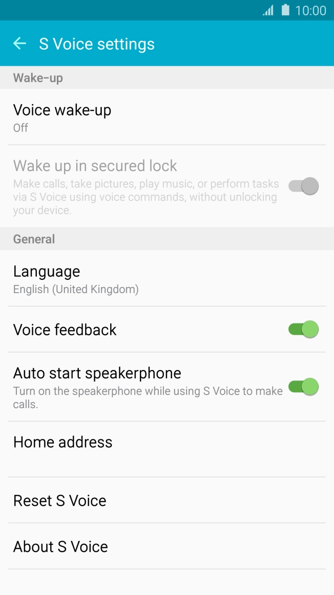 Press the Home key to return to the home screen.