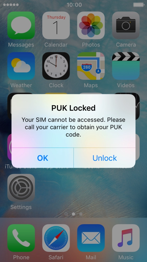 Press Unlock. Press Unlock.