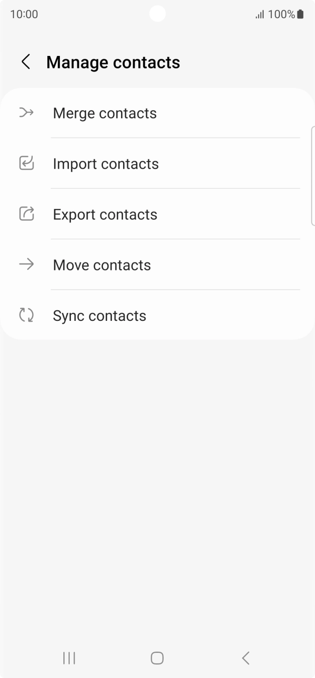 Press Import contacts. Press Import contacts.