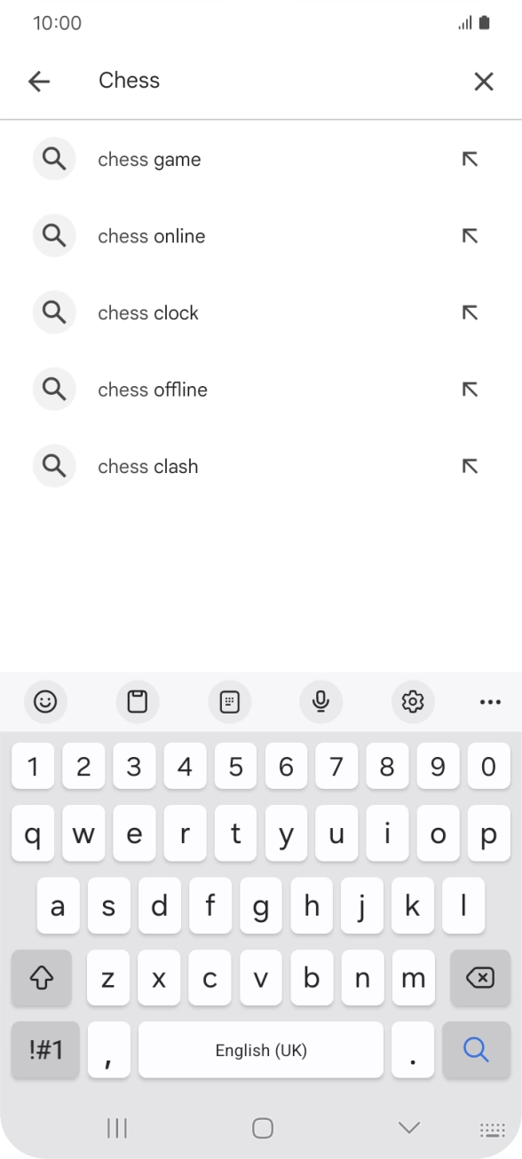 Key in the name or subject of the required app and press the search icon. Key in the name or subject of the required app and press the search icon.