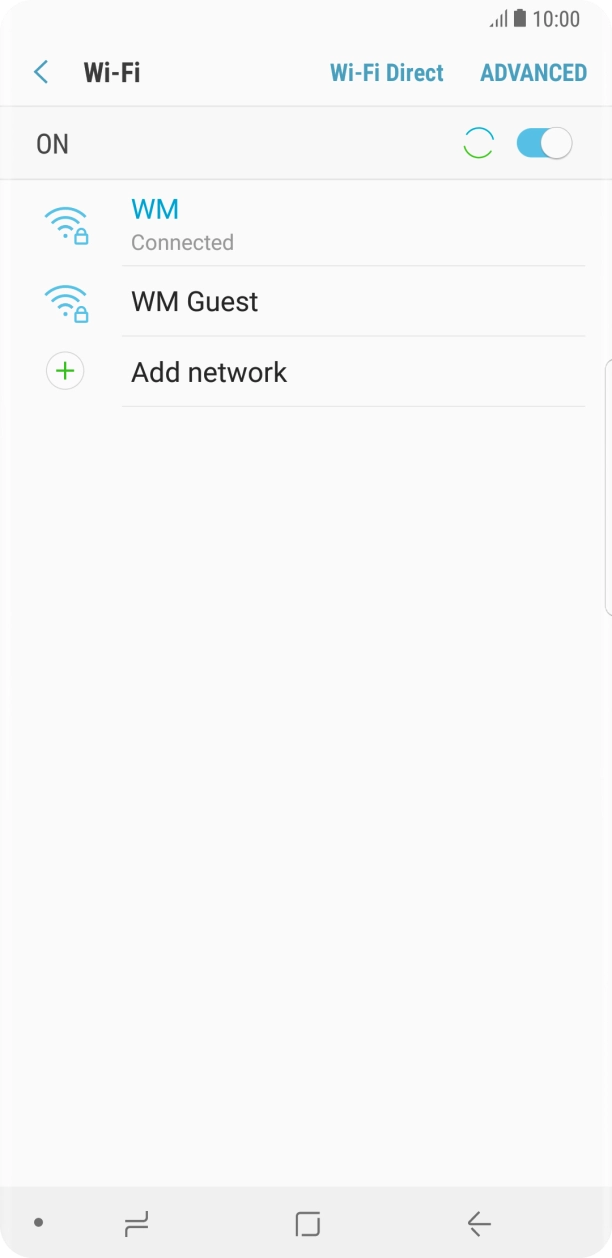 Press the Home key to return to the home screen. Press the Home key to return to the home screen.
