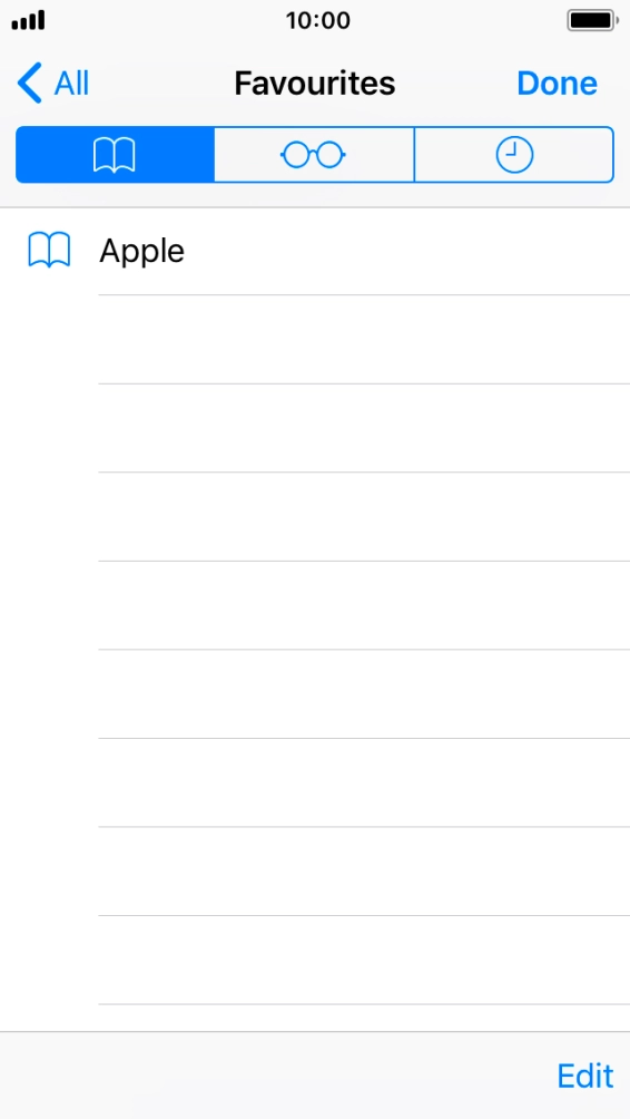 Press the required bookmark. Press the required bookmark.