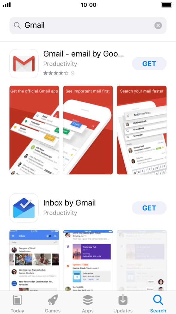 Press Gmail. Press Gmail.