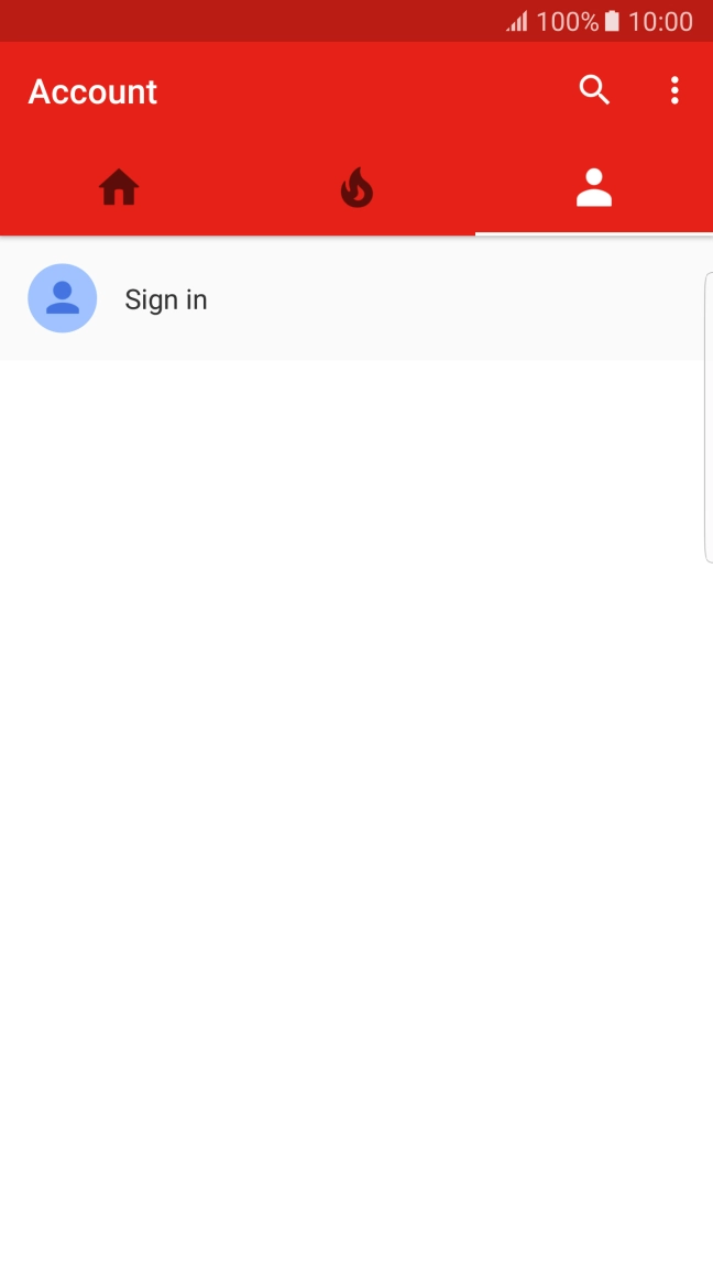 Press Sign in.