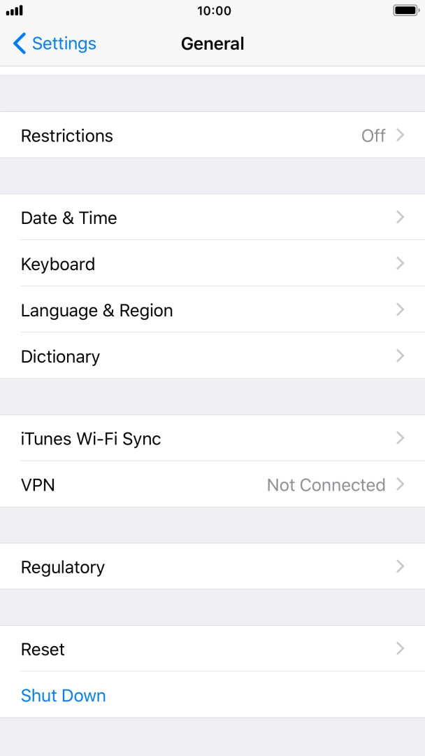 Press Language & Region.