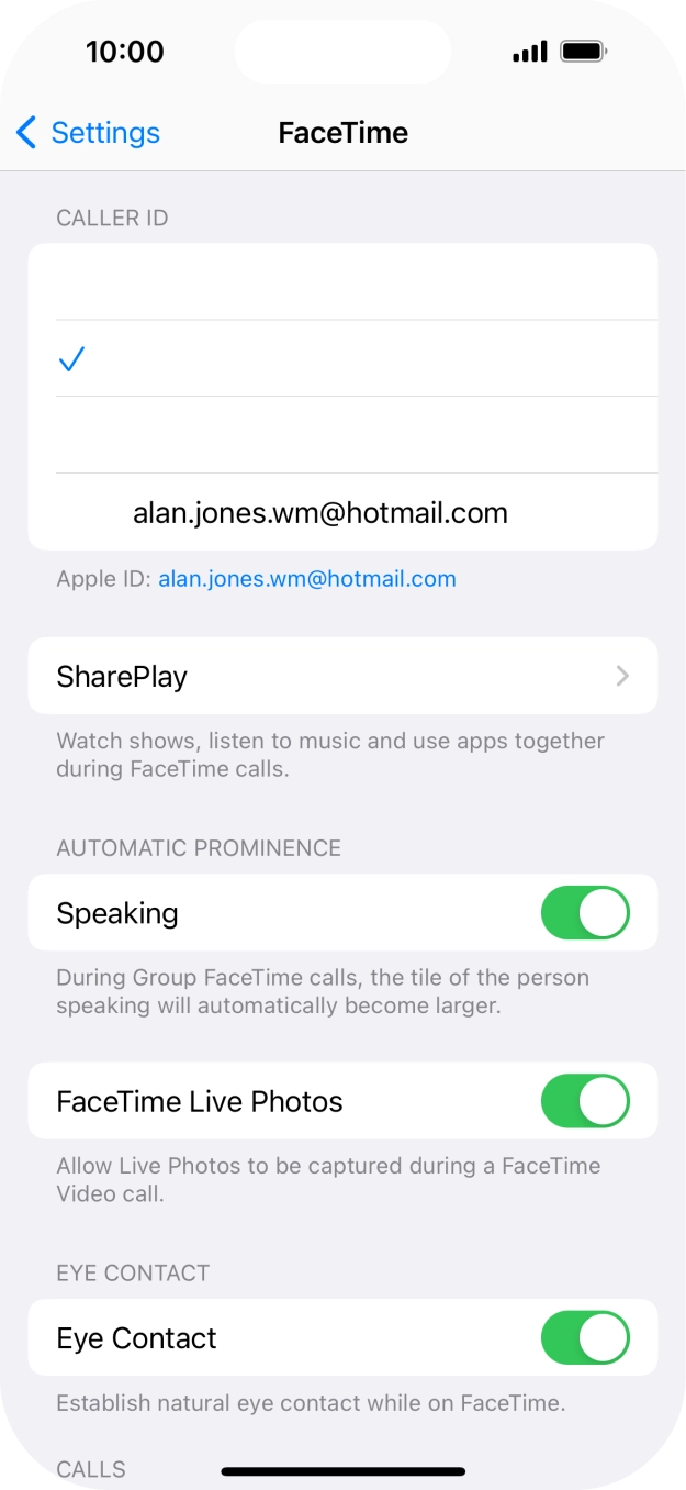 Press SharePlay. Press SharePlay.