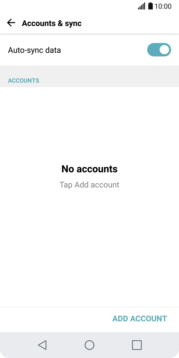 Press ADD ACCOUNT. Press ADD ACCOUNT.