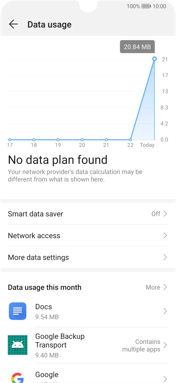Press Network access. Press Network access.