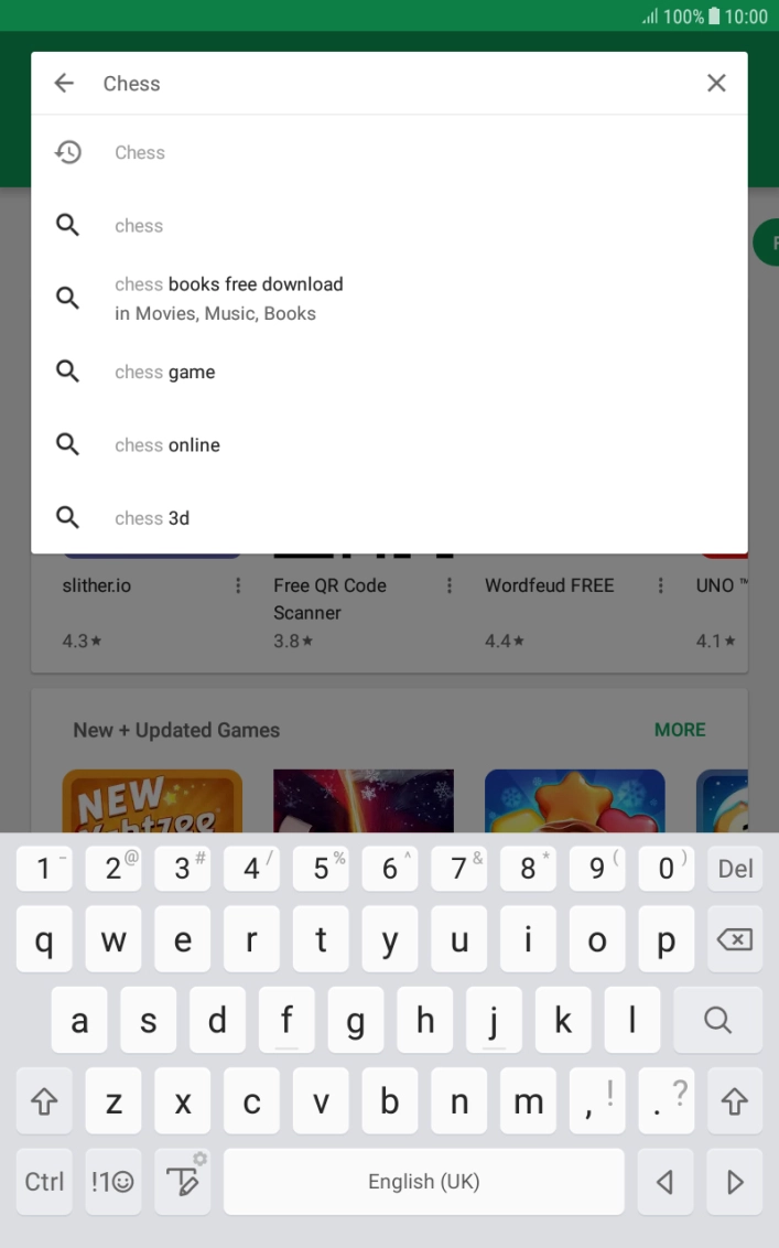Key in the name or subject of the required app and press the search icon. Key in the name or subject of the required app and press the search icon.