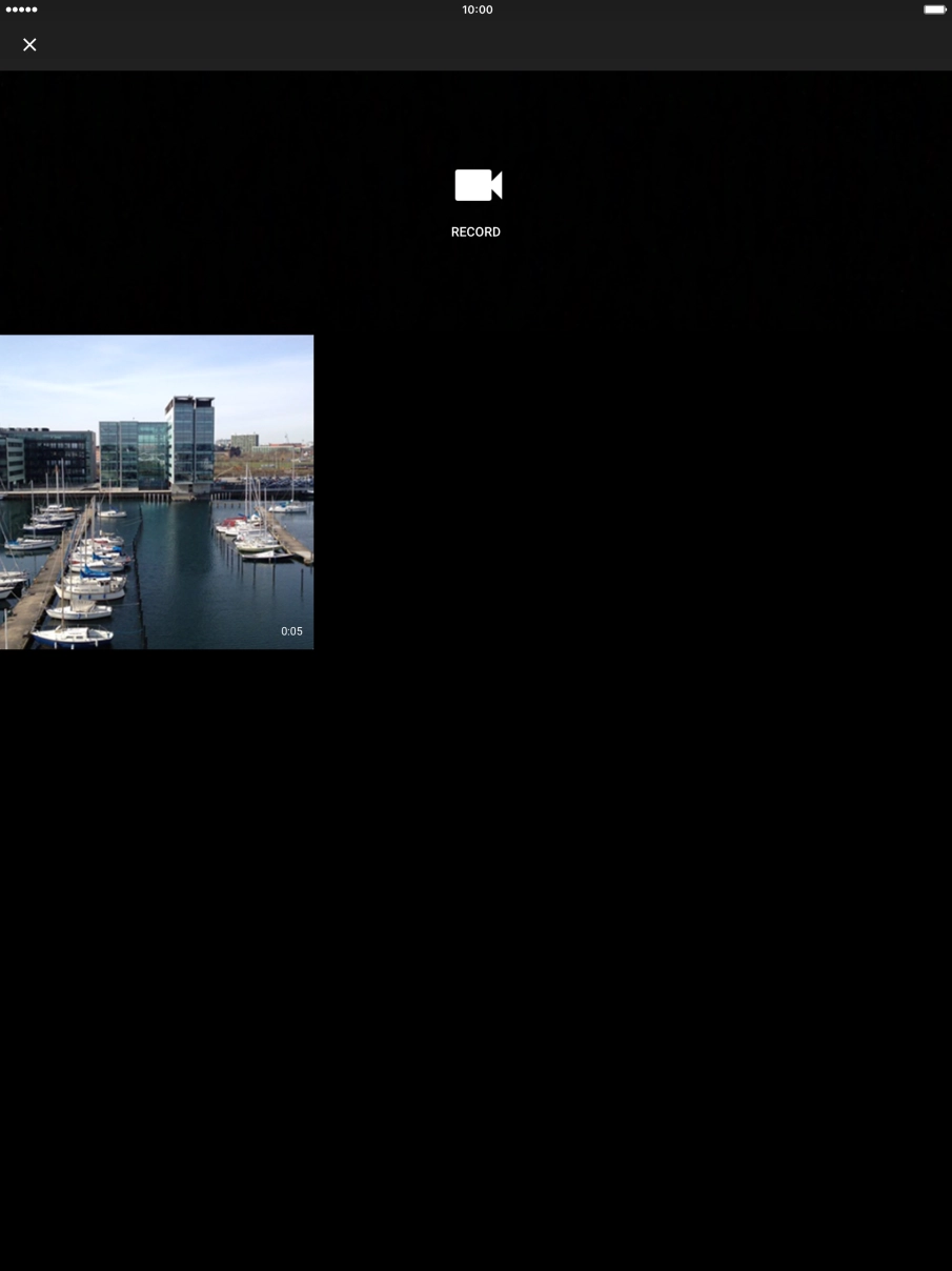 Press the required video clip. Press the required video clip.