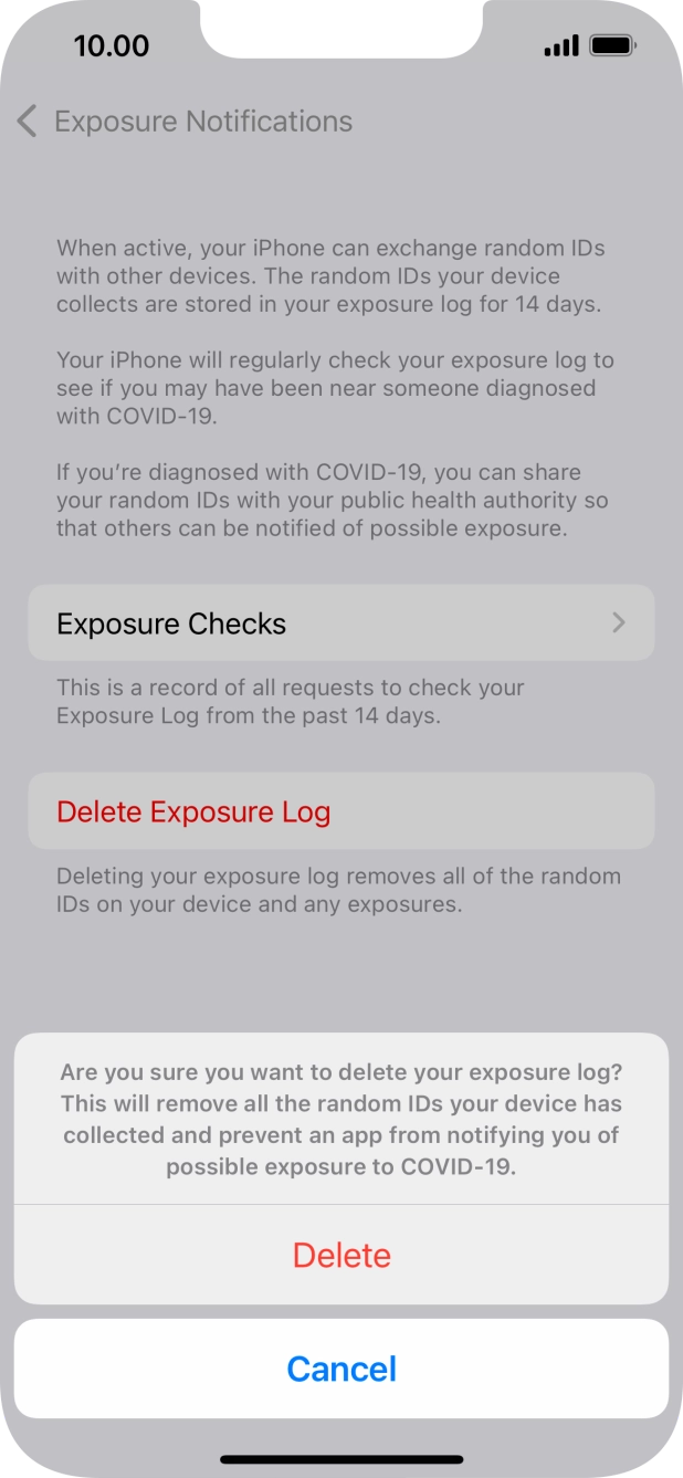 Press Delete. Press Delete.