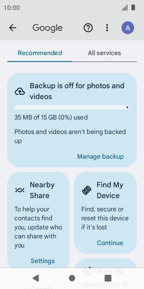 Press Find My Device. Press Find My Device.