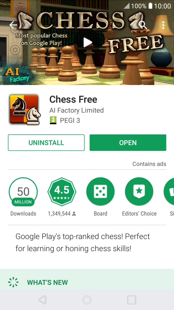 Press UNINSTALL.
