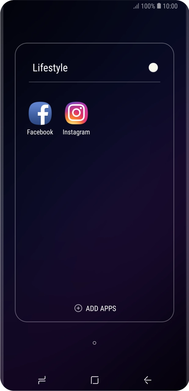 Press Facebook.