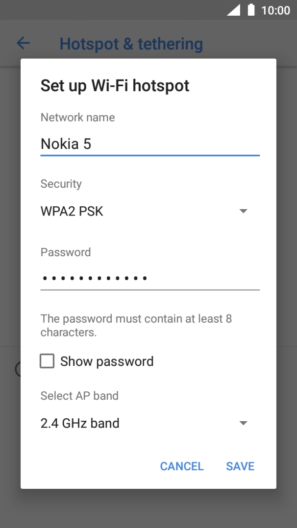 Press the drop down list below 