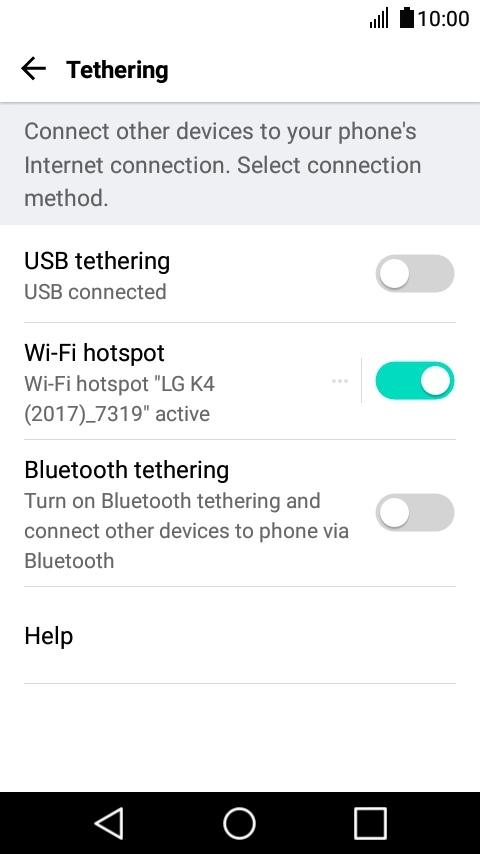 Press the Home key to return to the home screen.